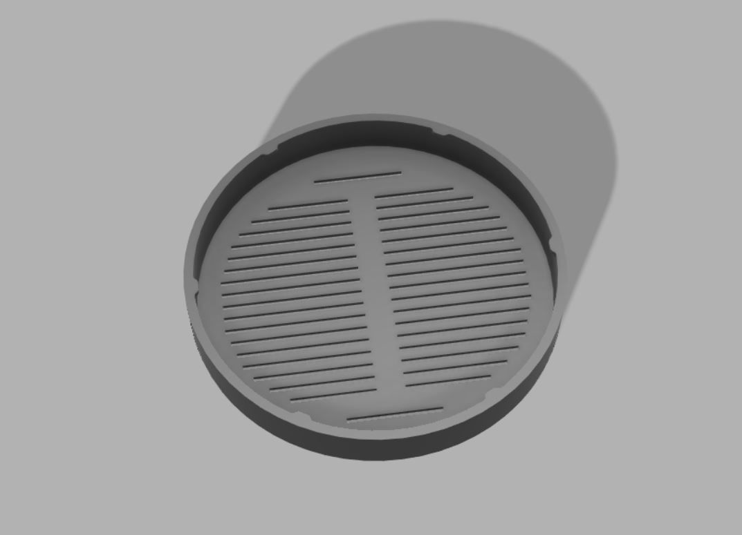 Cover for glasses with gaps 70 mm 3D print model_3