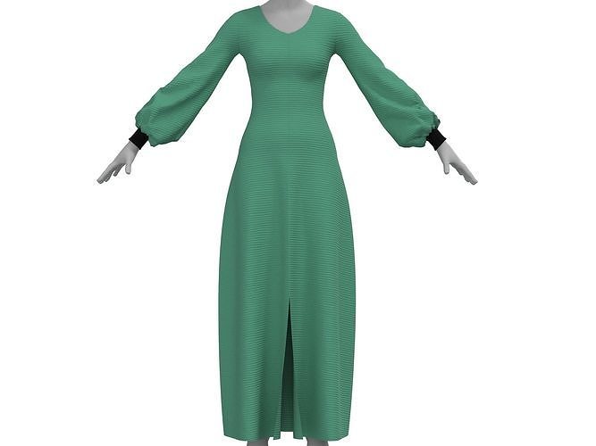 dress long 3D model