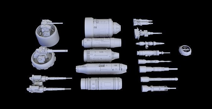 Scifi Laser Engine 3D model