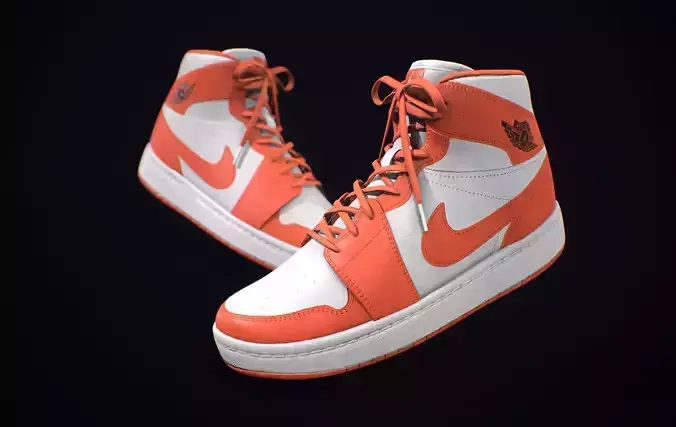  Nike Air Jordan White Orange