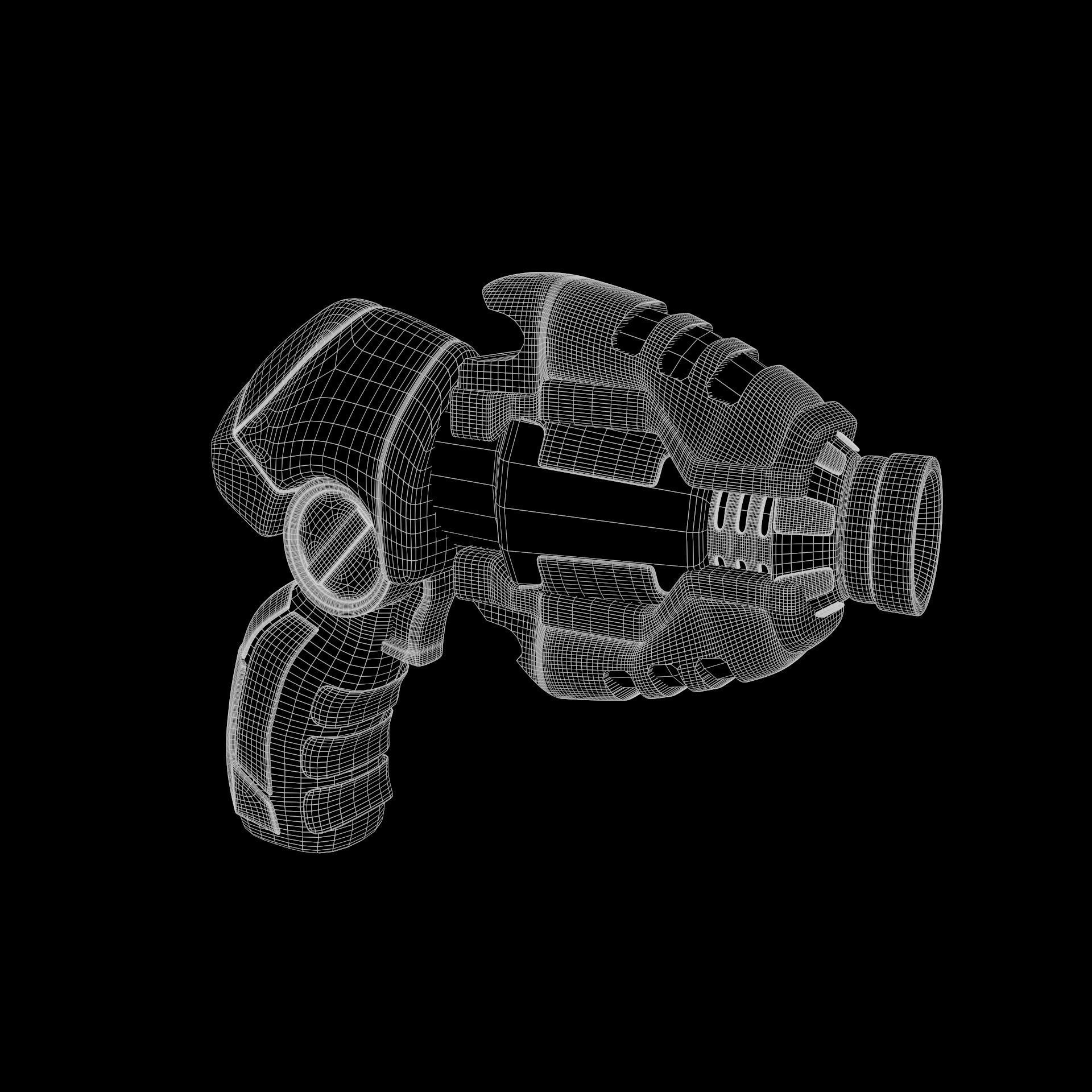 Sci-Fi Gun - Nuclear 3D model_7