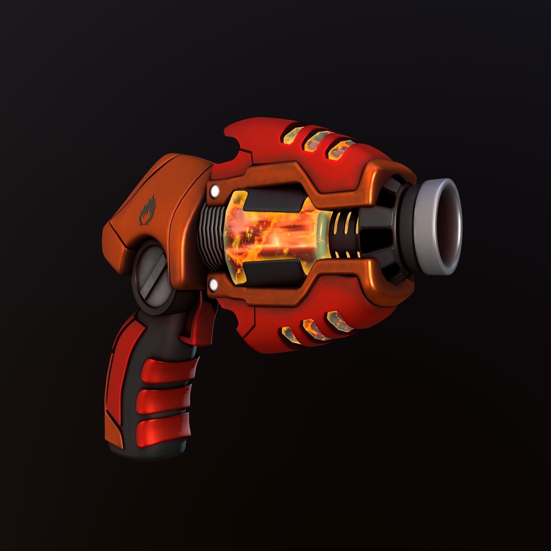 Sci-Fi Gun - Fire 3D model_7