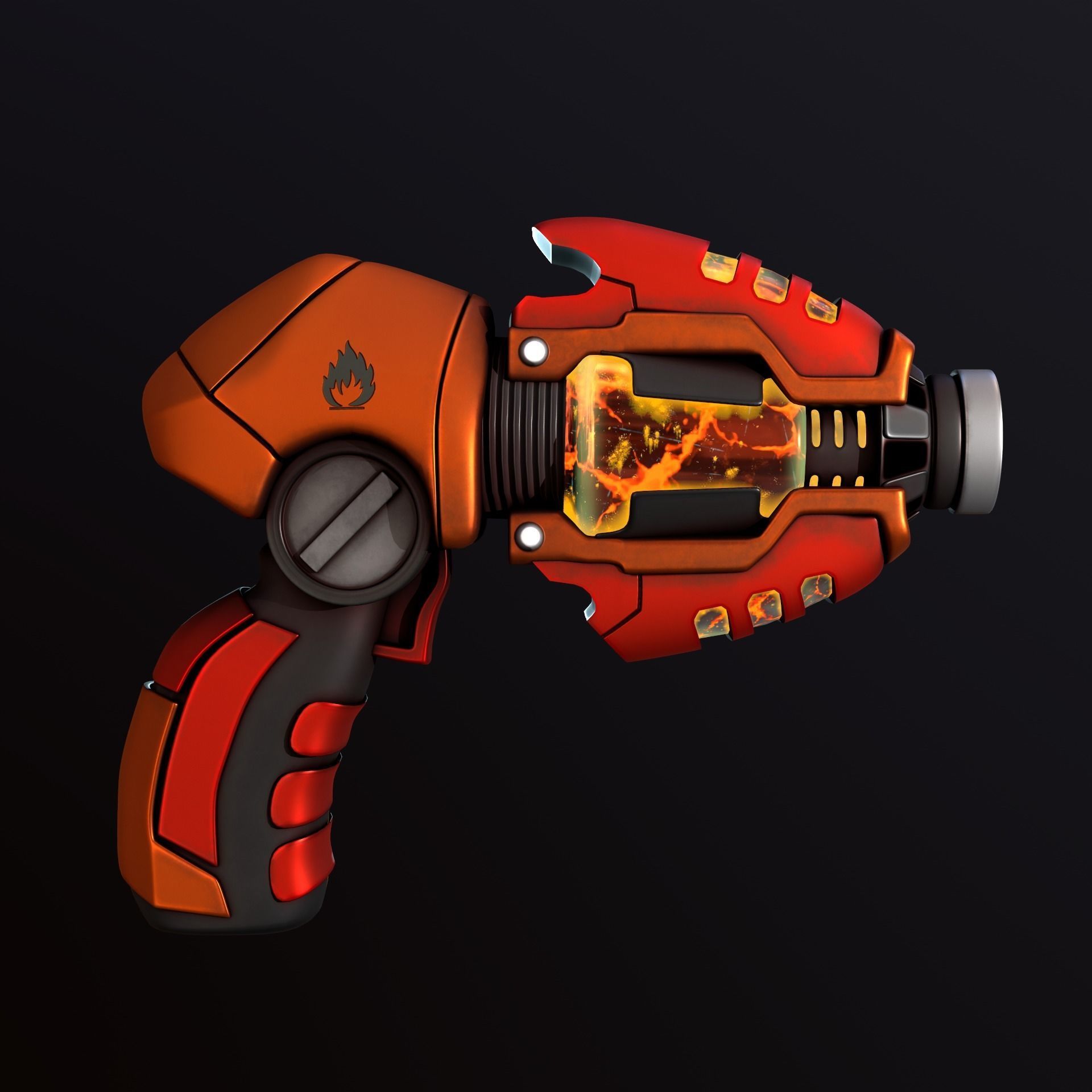 Sci-Fi Gun - Fire 3D model_4