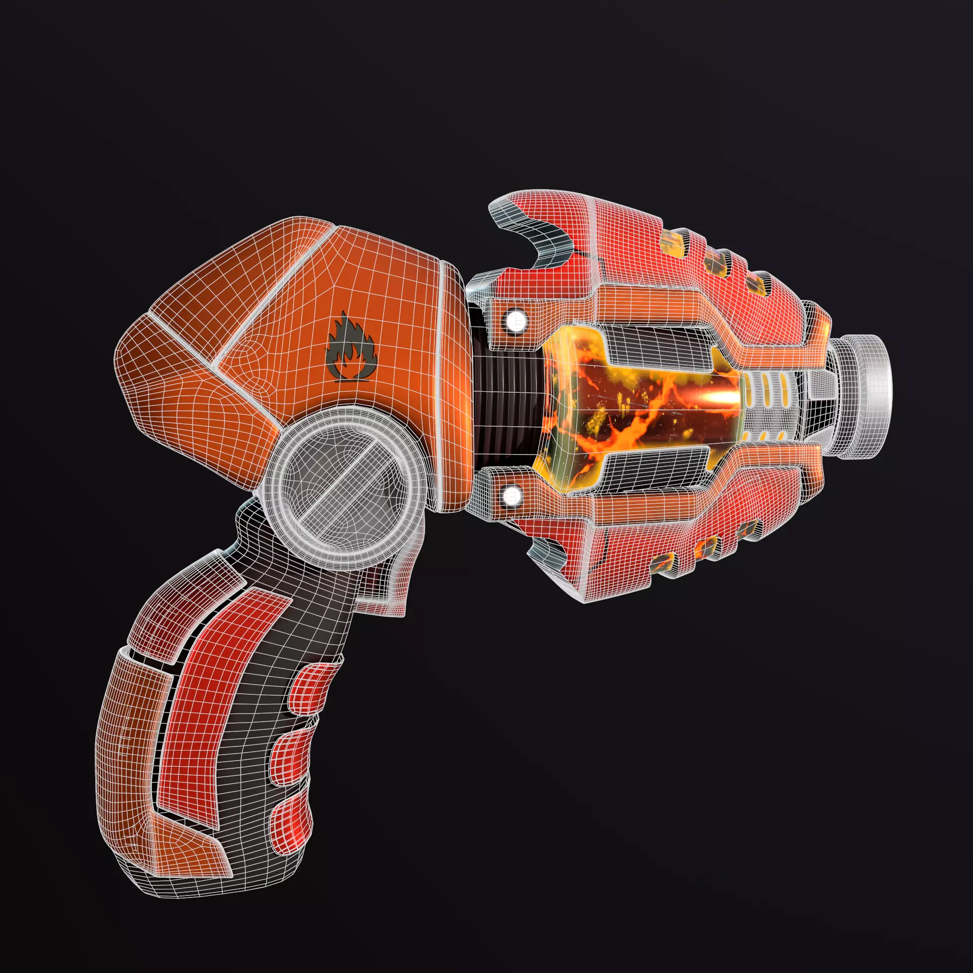 Sci-Fi Gun - Fire 3D model_0