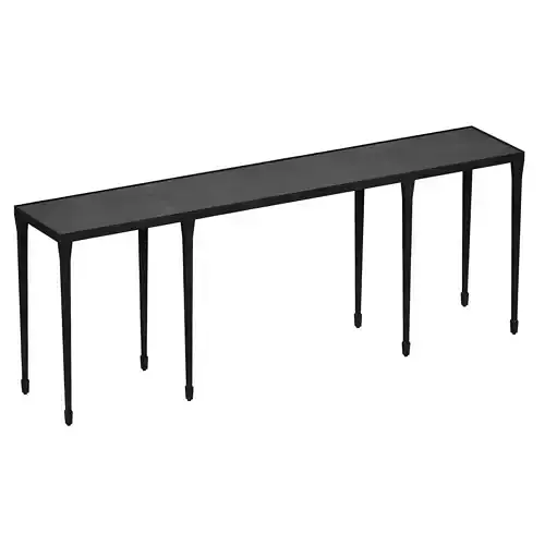 Silviano 84 Iron Console Table Crate and Barrel 3D model