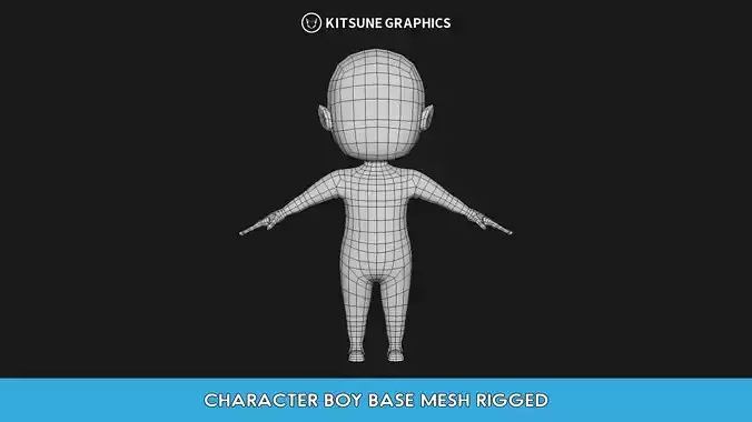 CHARACTER BOY BASE MESH RIGGED