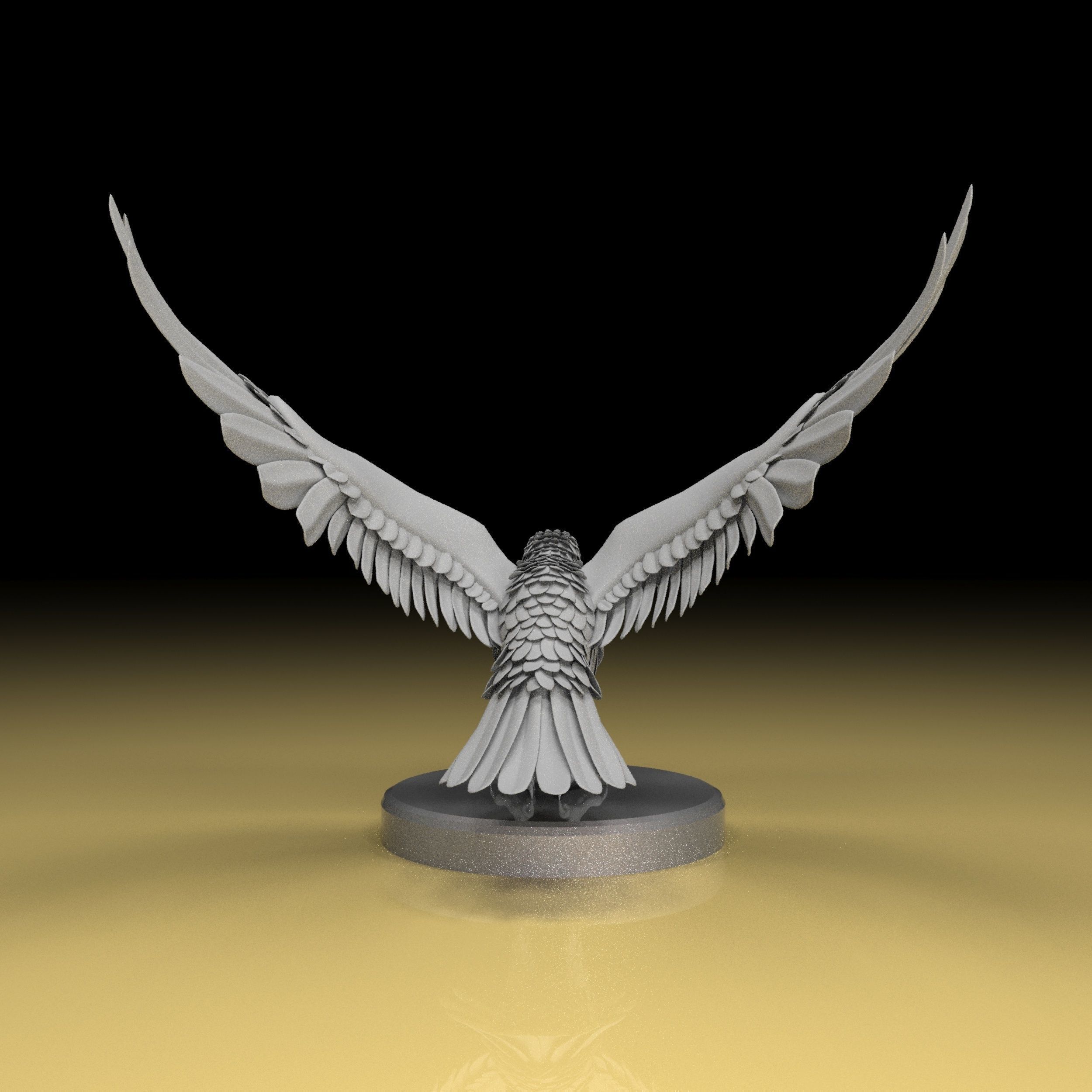 Eagel 3D model high quality obj stl file  3D print model_7