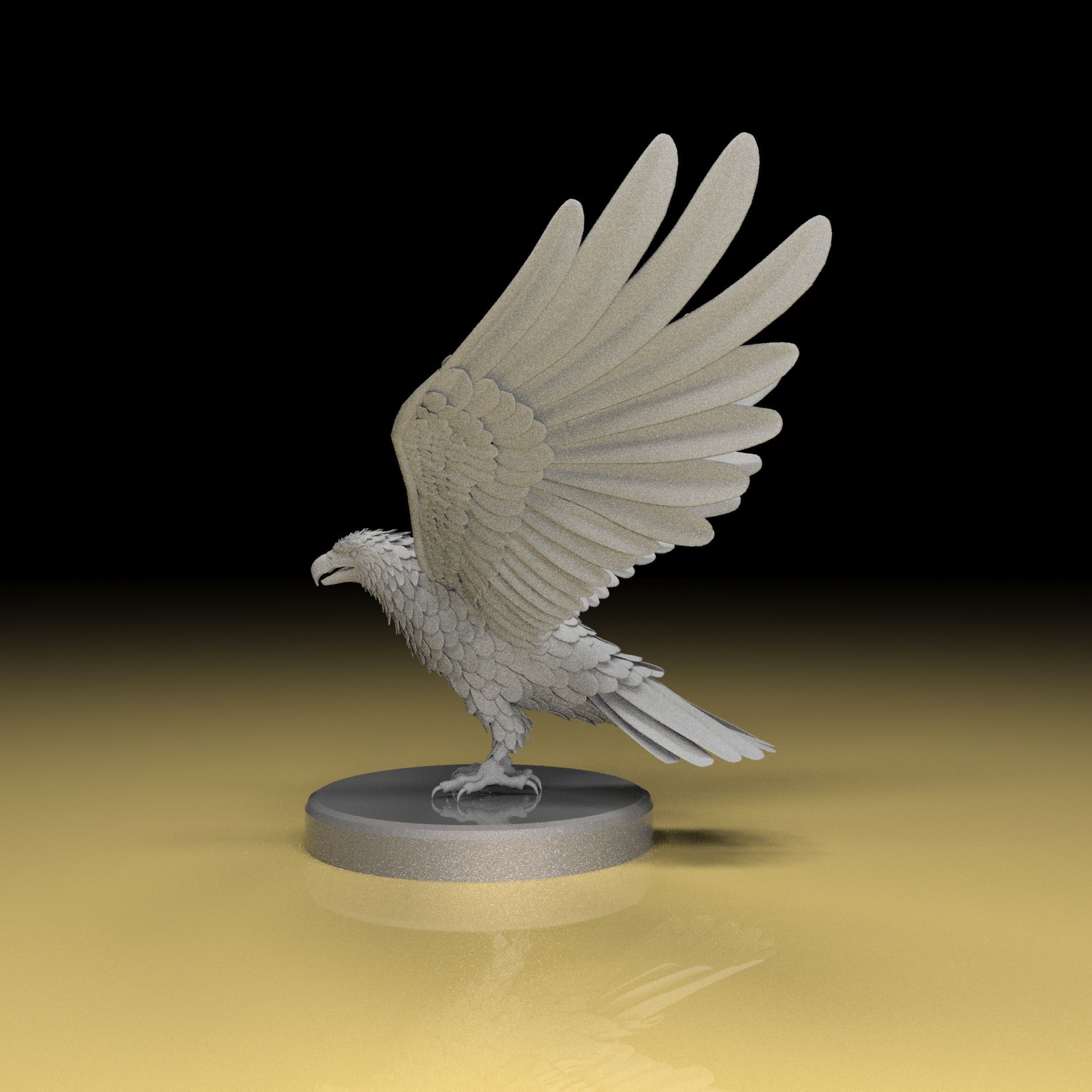Eagel 3D model high quality obj stl file  3D print model_8