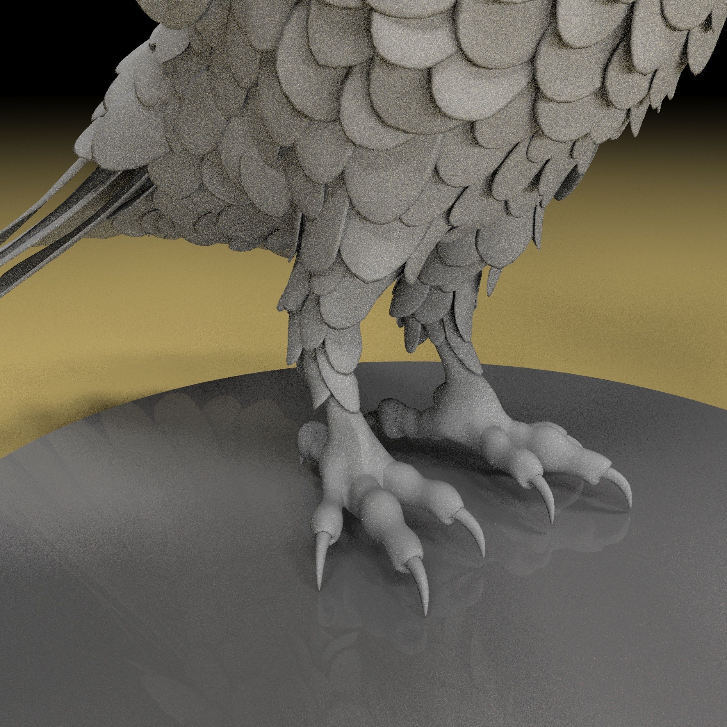 Eagel 3D model high quality obj stl file  3D print model_17