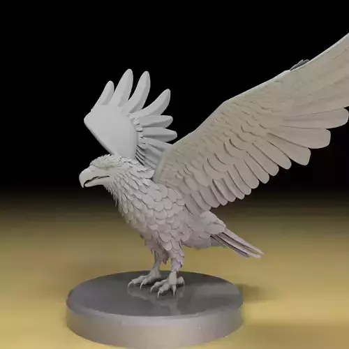Eagel 3D model high quality obj stl file  3D print model