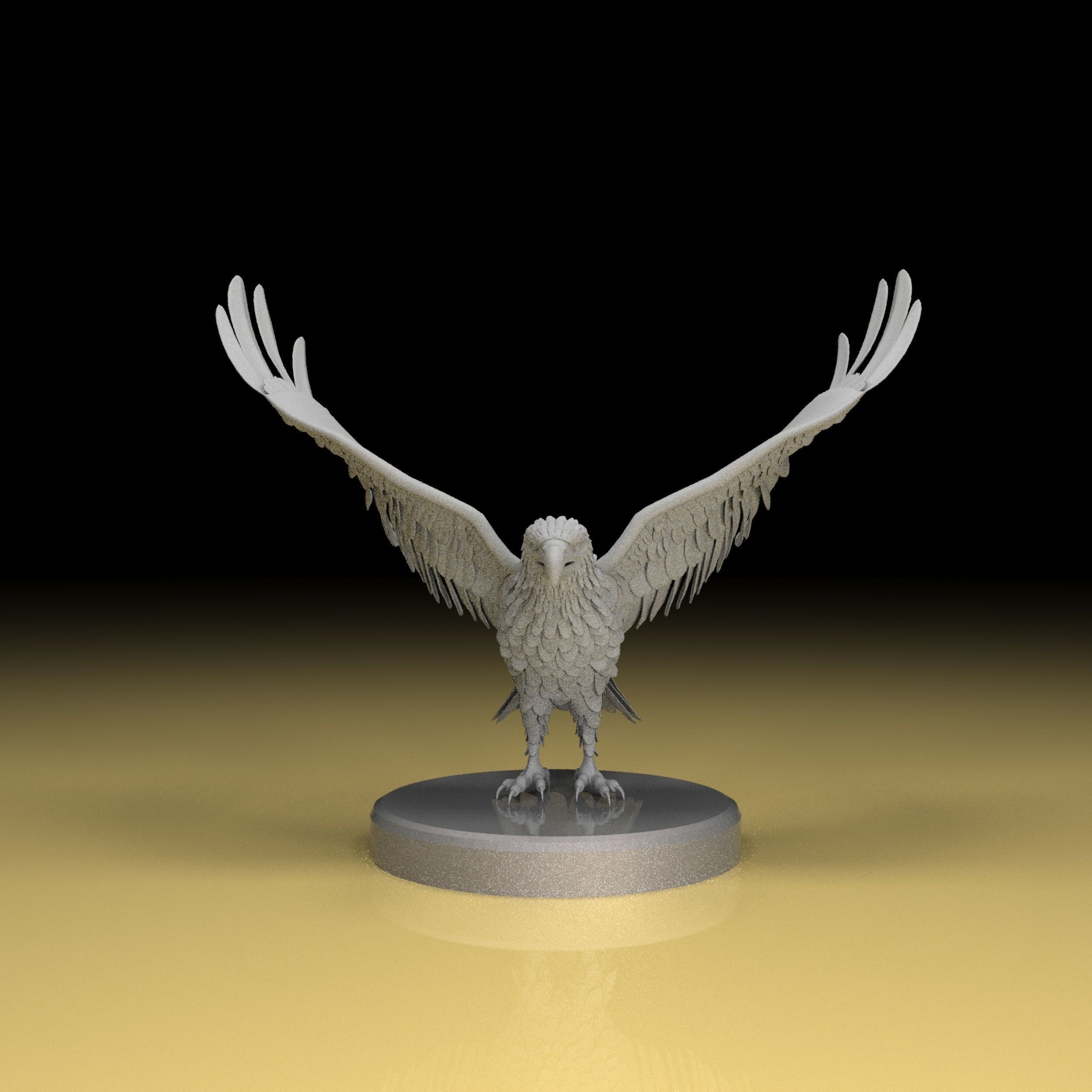 Eagel 3D model high quality obj stl file  3D print model_6