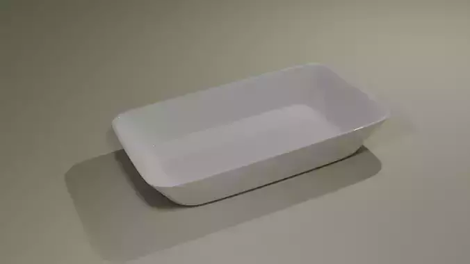 Porcelain plate with white color