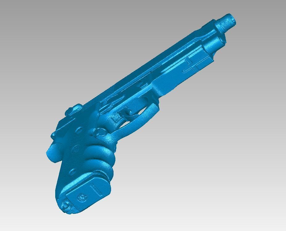Real Beretta M9 Replica 3D Scan 3D model_3