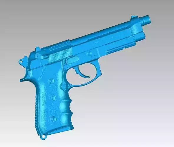 Real Beretta M9 Replica 3D Scan
