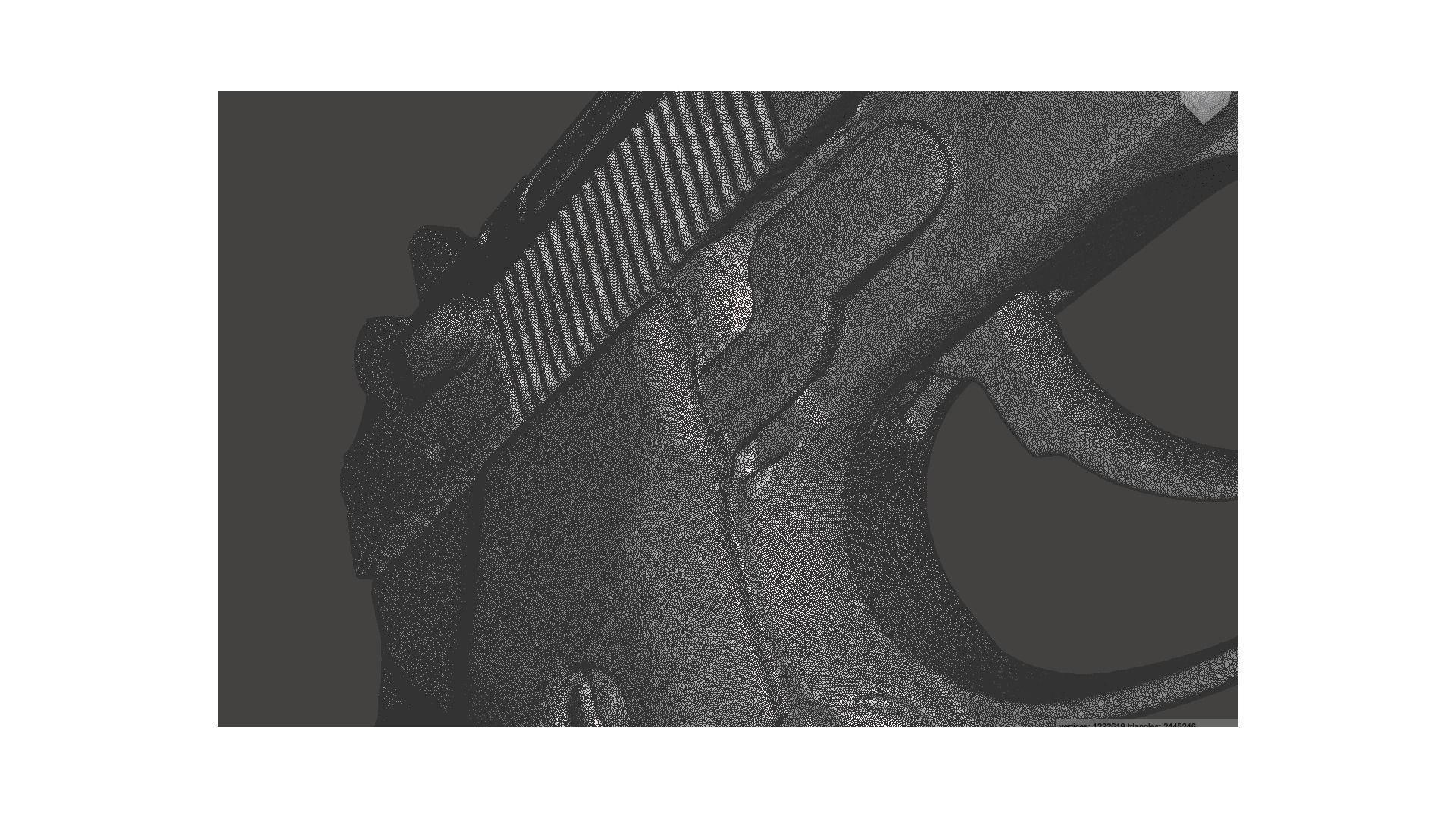 Real Beretta M9 Replica 3D Scan 3D model_7