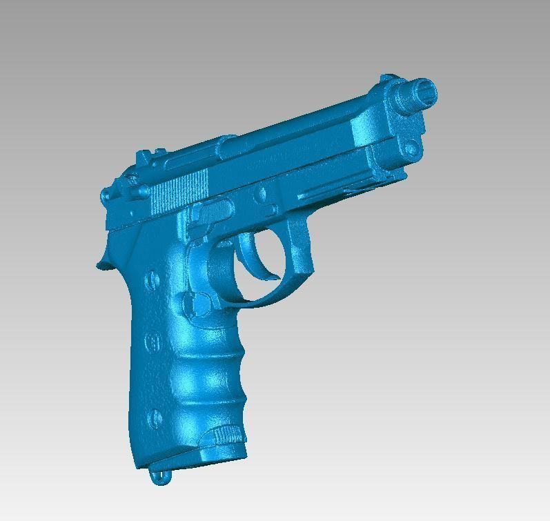 Real Beretta M9 Replica 3D Scan 3D model_2