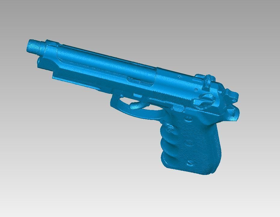 Real Beretta M9 Replica 3D Scan 3D model_5