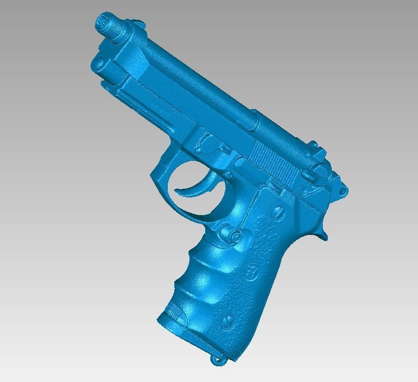 Real Beretta M9 Replica 3D Scan 3D model_4