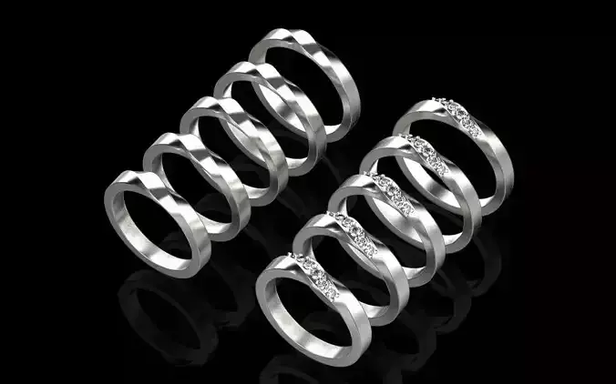 Wedding ring 10 pieces model 79