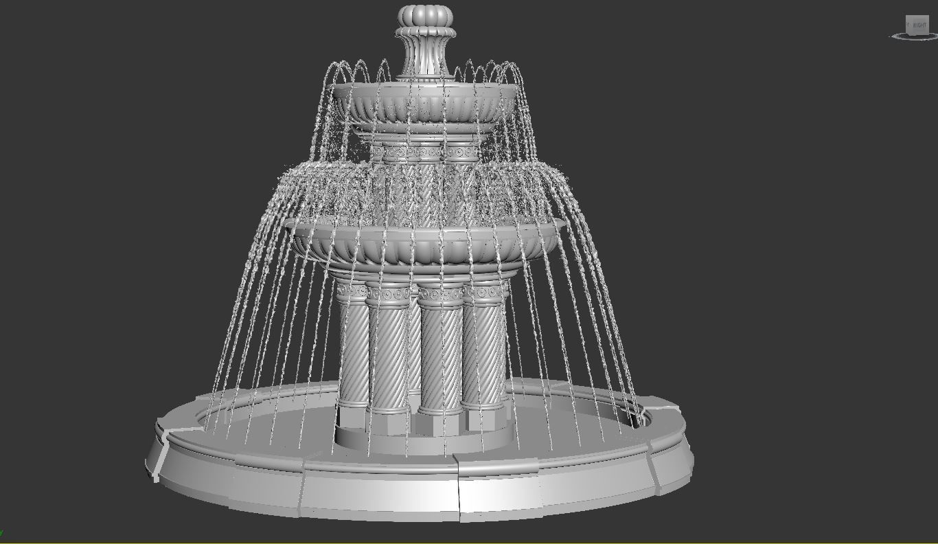 Fountain1 3D model_4