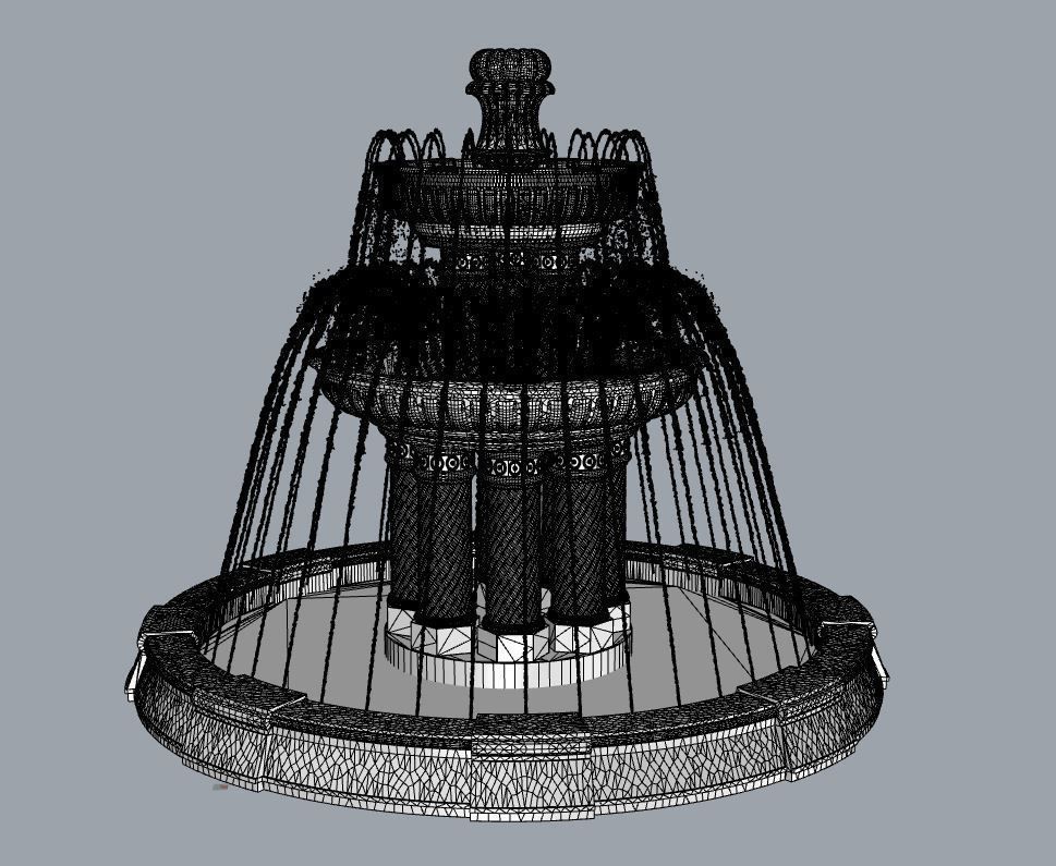 Fountain1 3D model_7