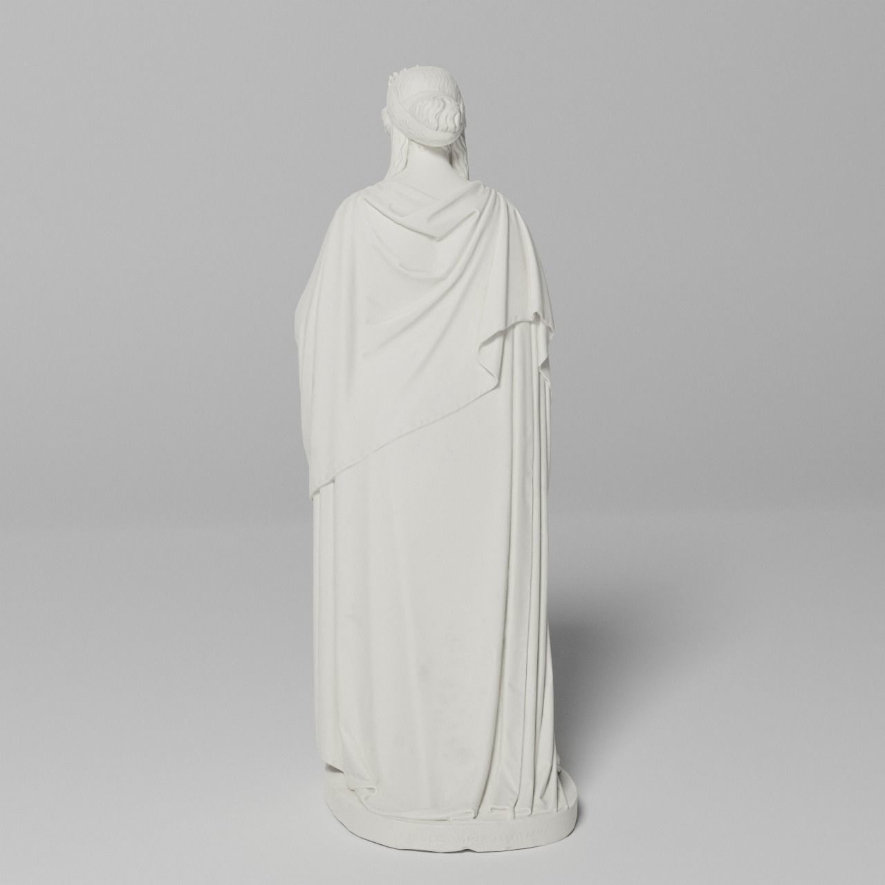 Zenobia in Chains Sculpture VR AR Mobile-ready Game-ready Low-poly 3D model_8