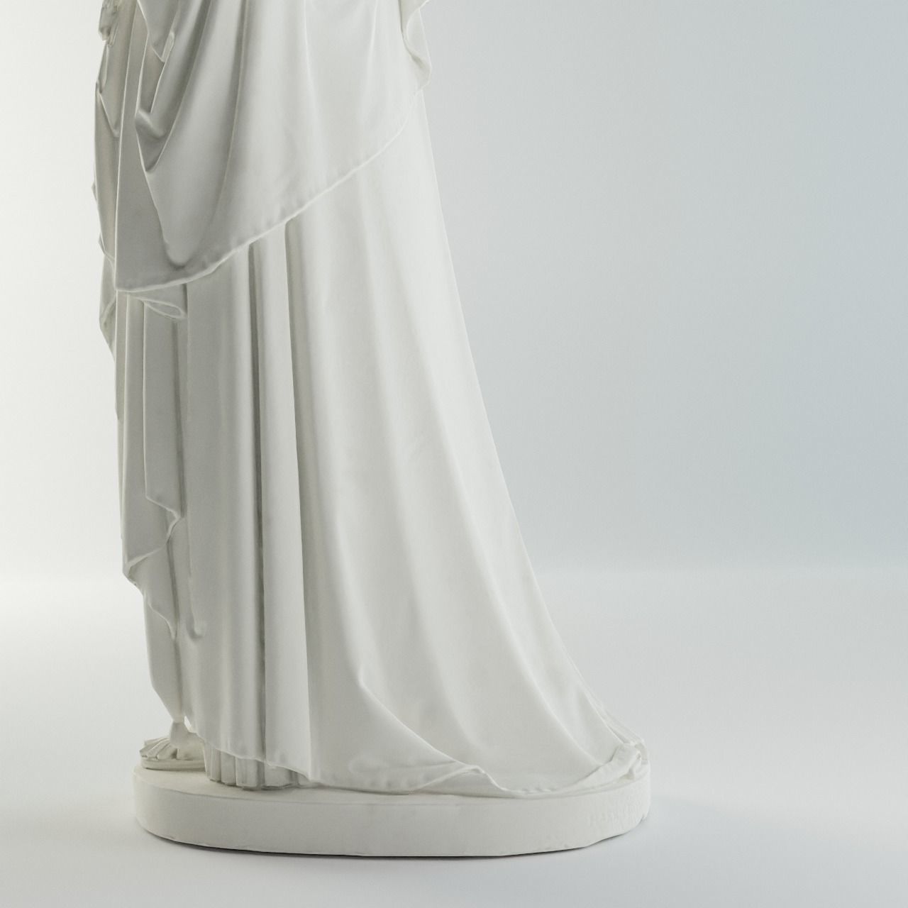 Zenobia in Chains Sculpture VR AR Mobile-ready Game-ready Low-poly 3D model_18