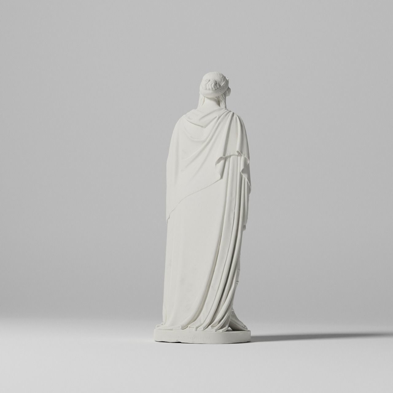 Zenobia in Chains Sculpture VR AR Mobile-ready Game-ready Low-poly 3D model_10