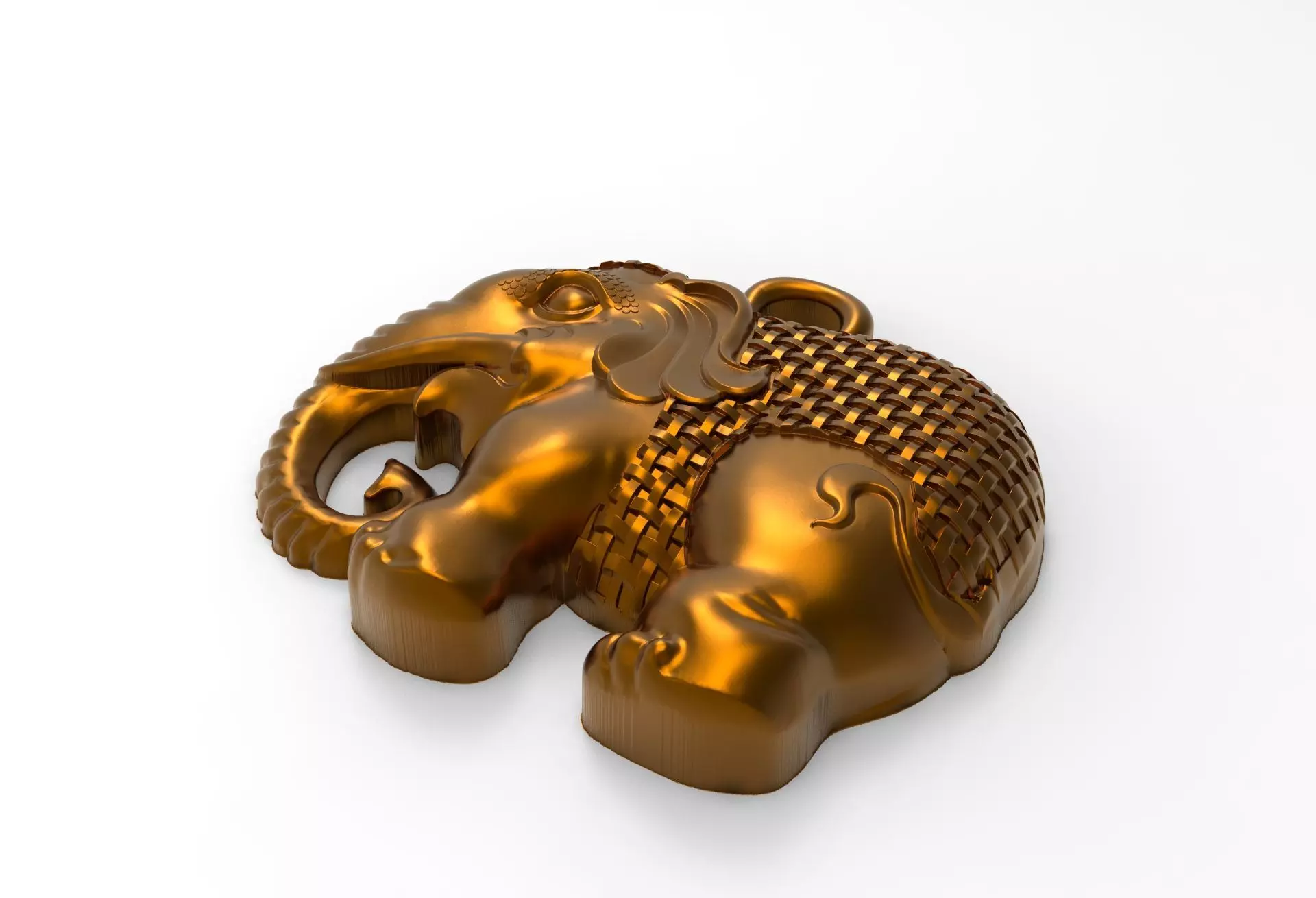 elephant necklace 3D print model