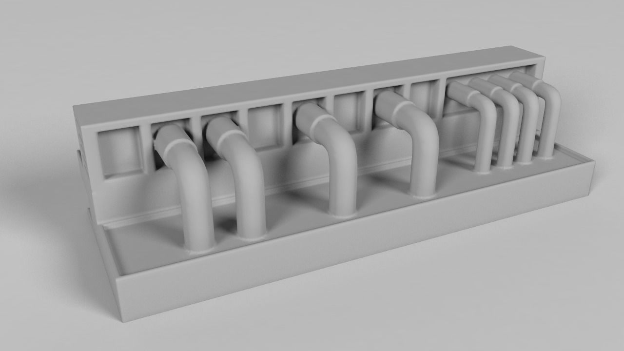 oil platform 3D print model_10