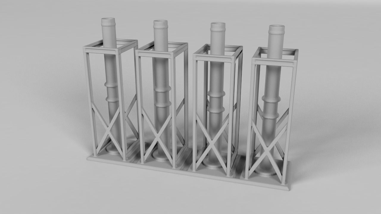 oil platform 3D print model_4