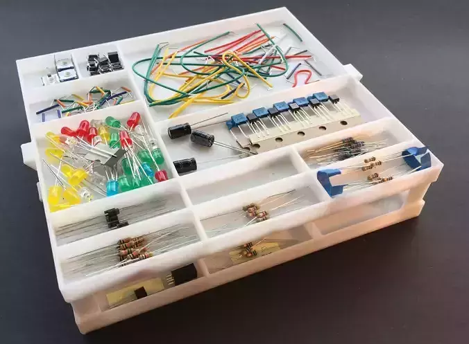 Electronicon component parts tray 3D print model