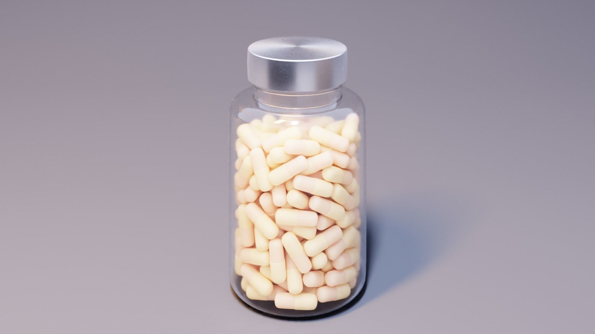 Bottle with Pills 3D model_7