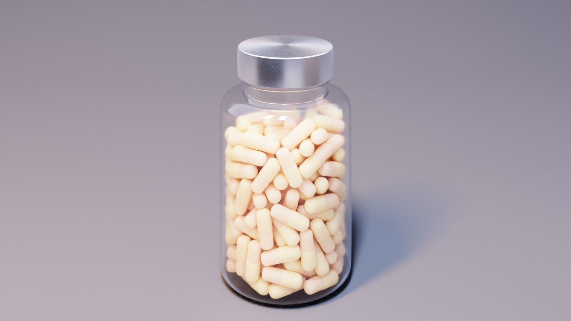 Bottle with Pills 3D model_9