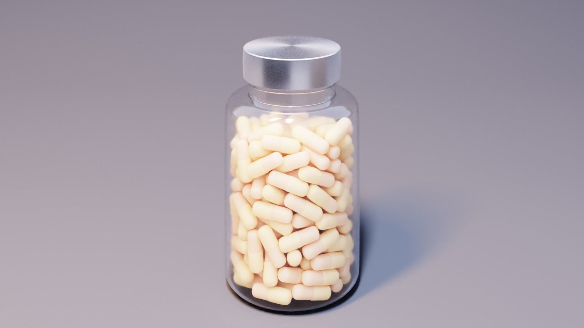 Bottle with Pills 3D model_6
