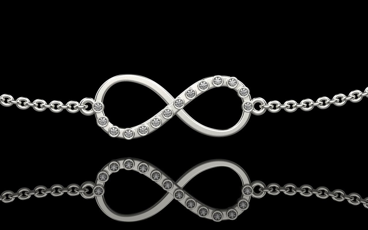 Infinity pendant 3D print model_3