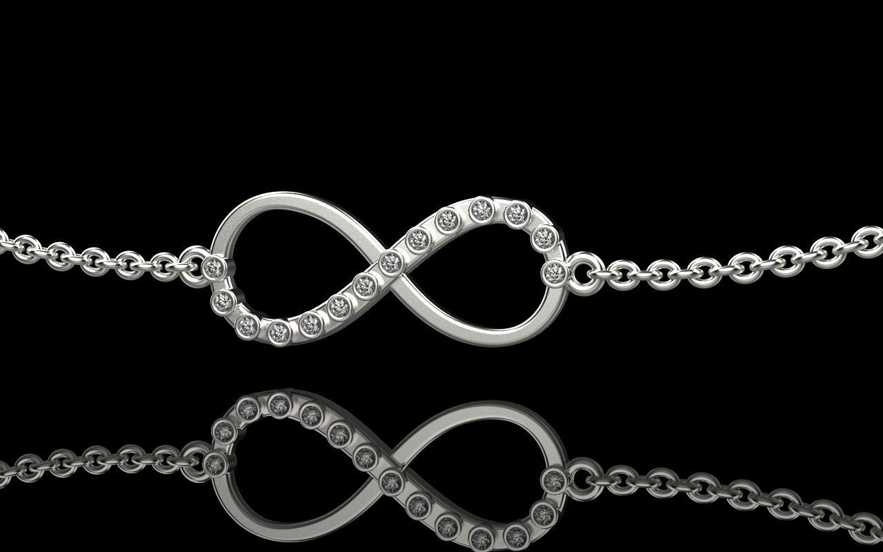 Infinity pendant 3D print model_2