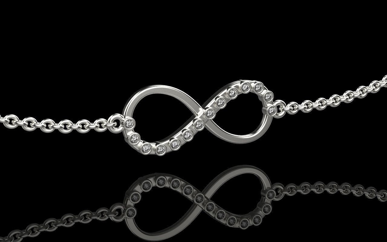 Infinity pendant 3D print model_8