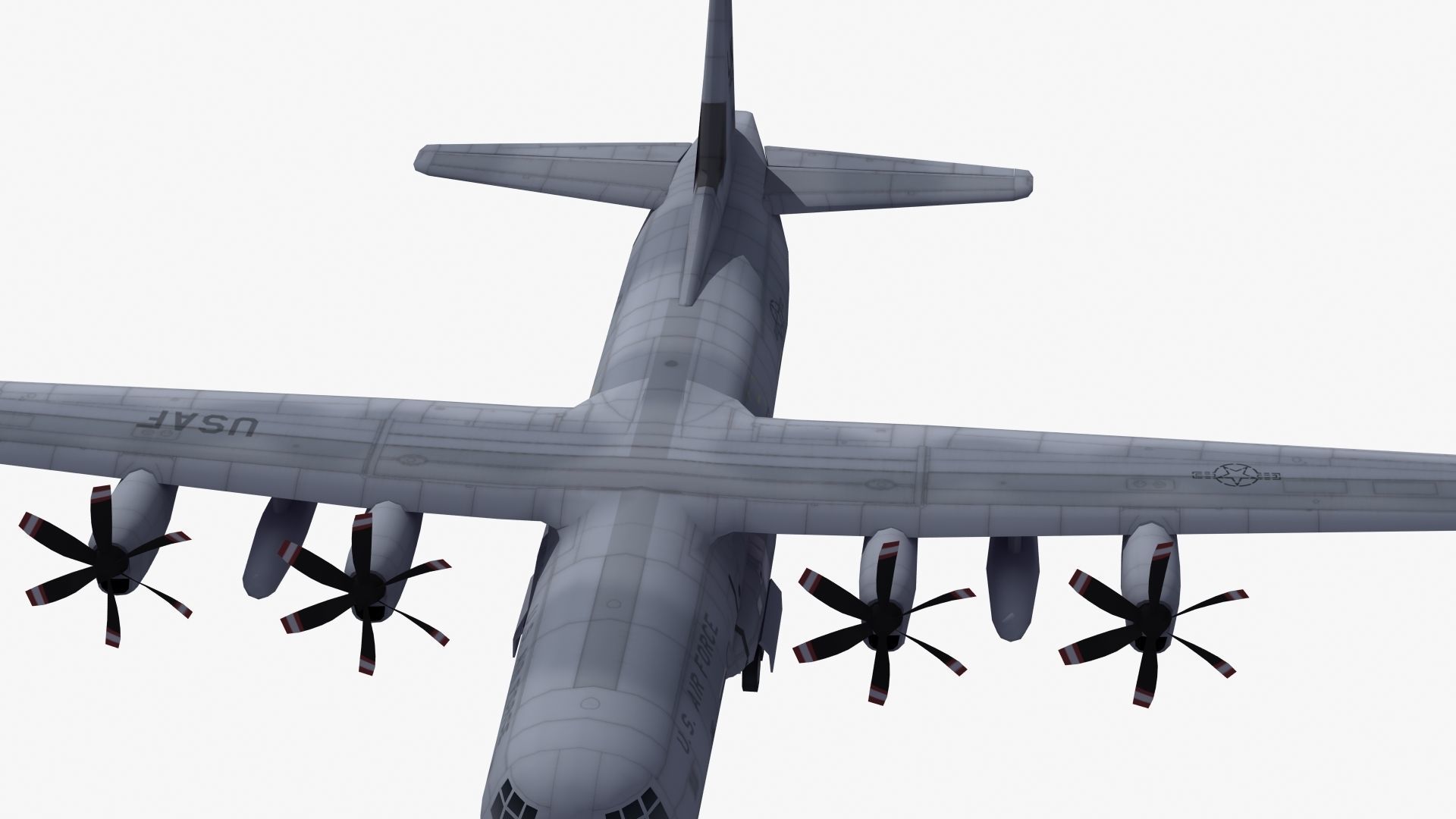 C130 Transport Aircraft 3D model_18