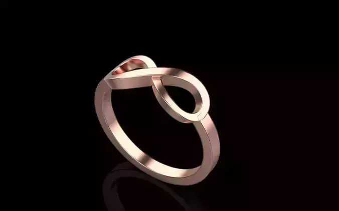 Infinity ring size 17 3D print model