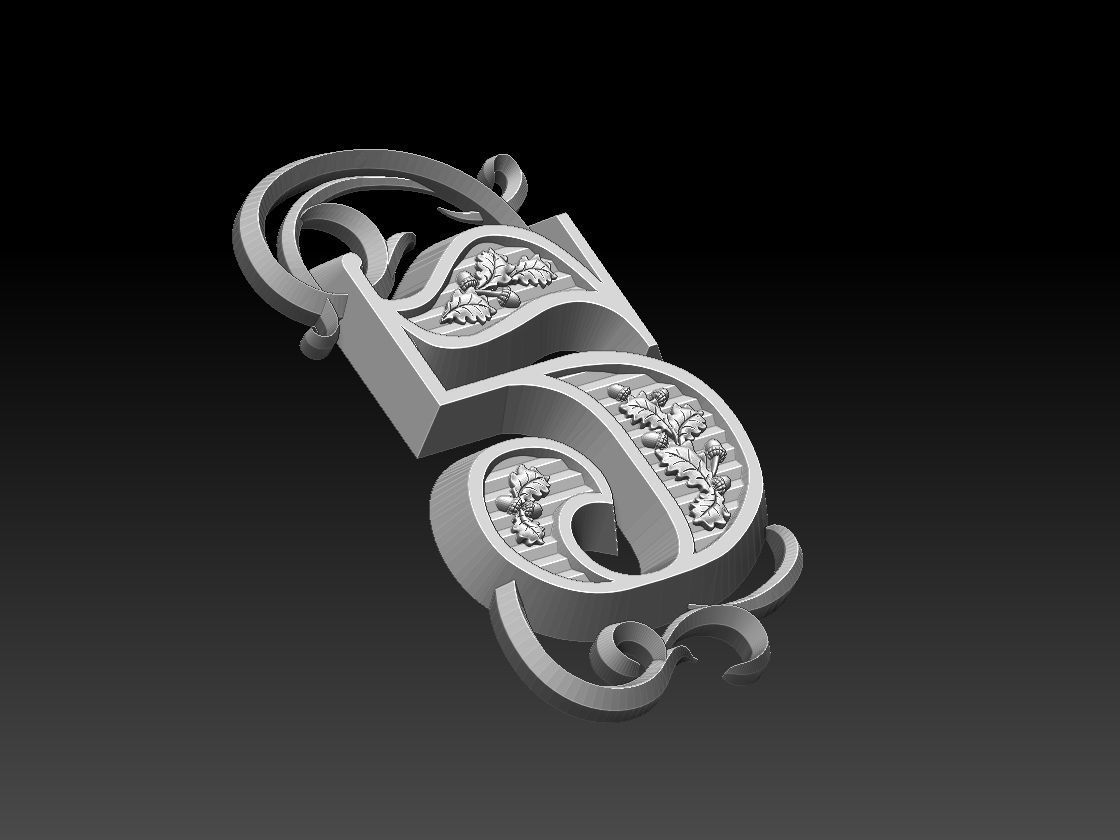 numbers number two 3D print model_29