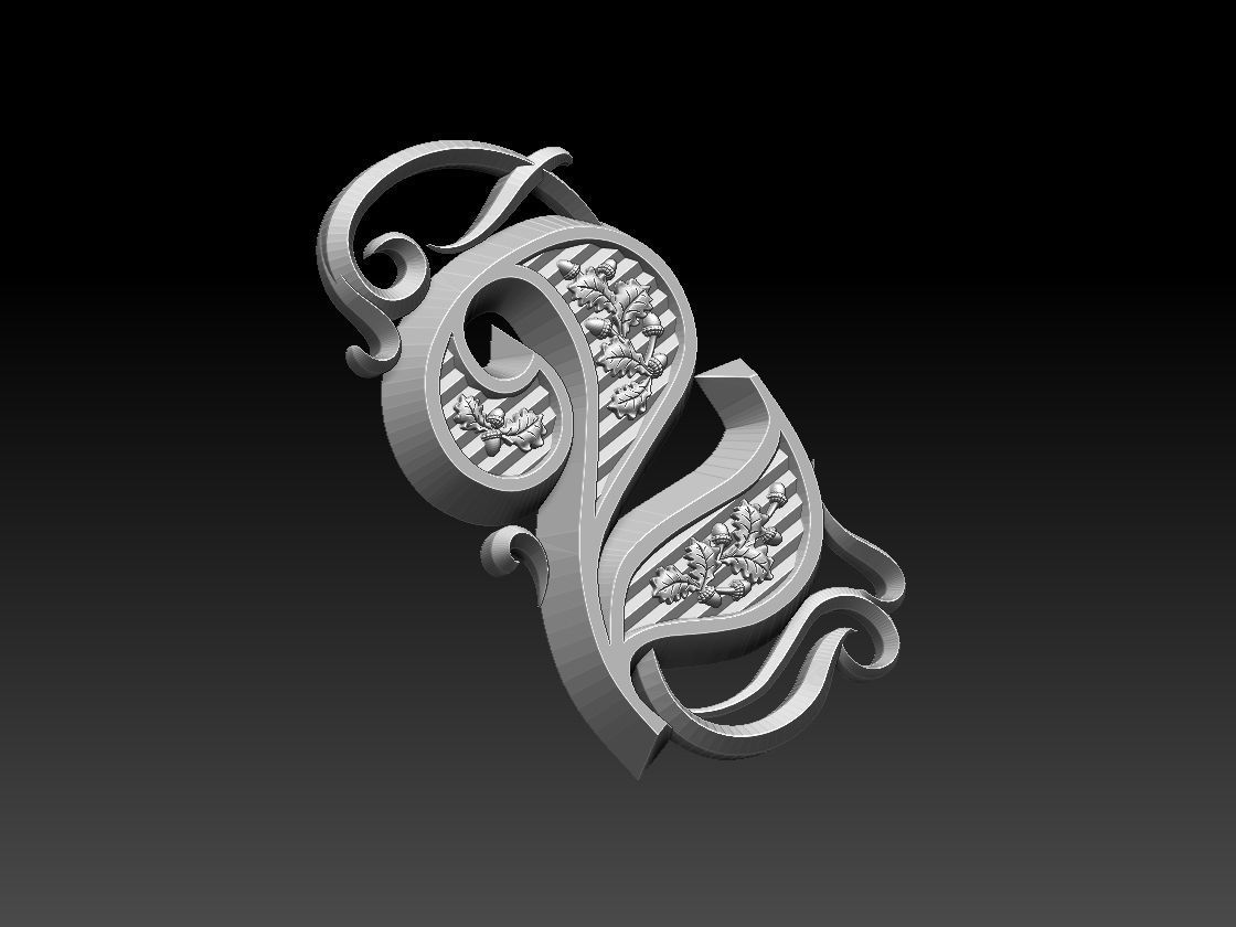 numbers number two 3D print model_20