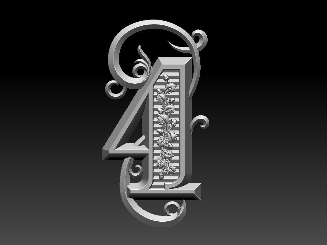 numbers number two 3D print model_34