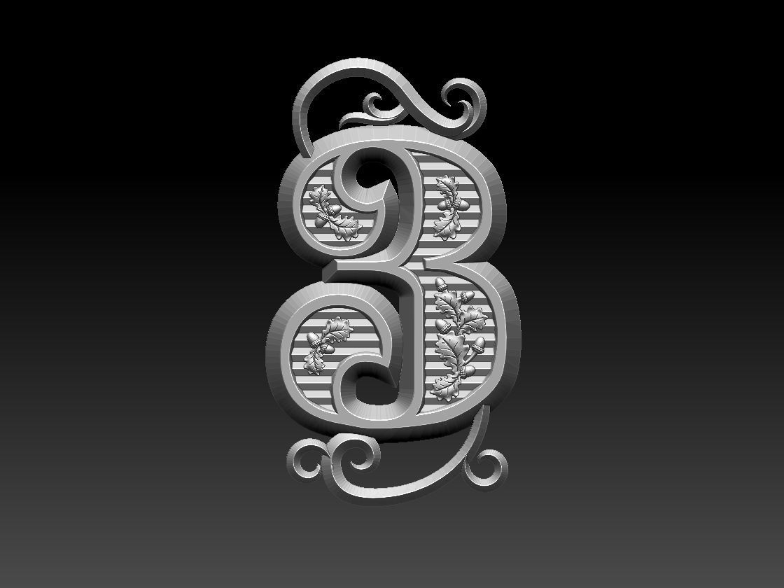 numbers number two 3D print model_21