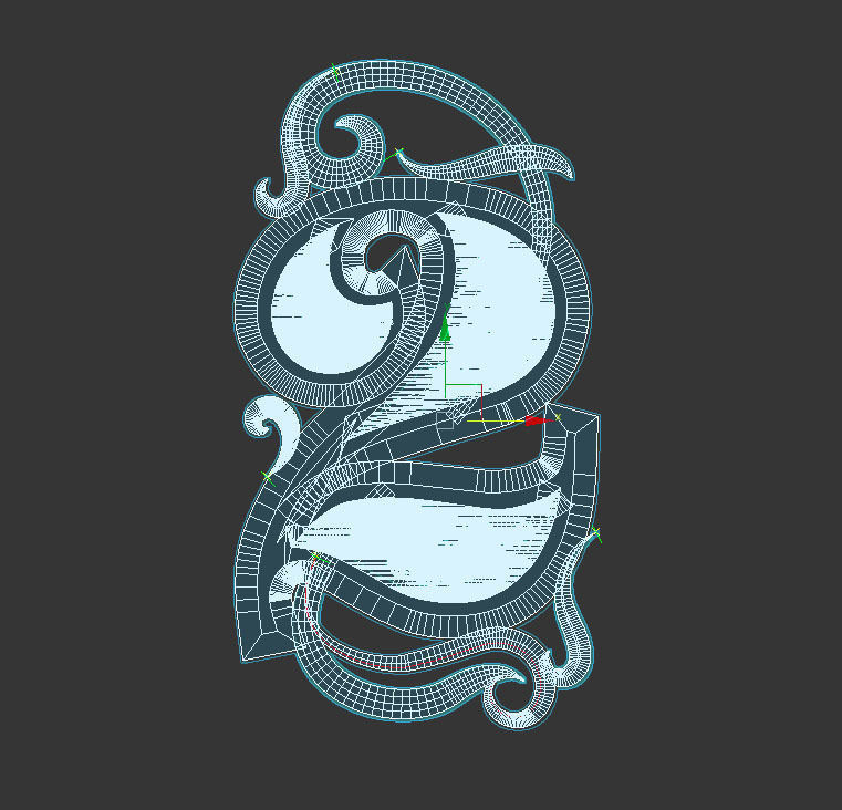 numbers number two 3D print model_19