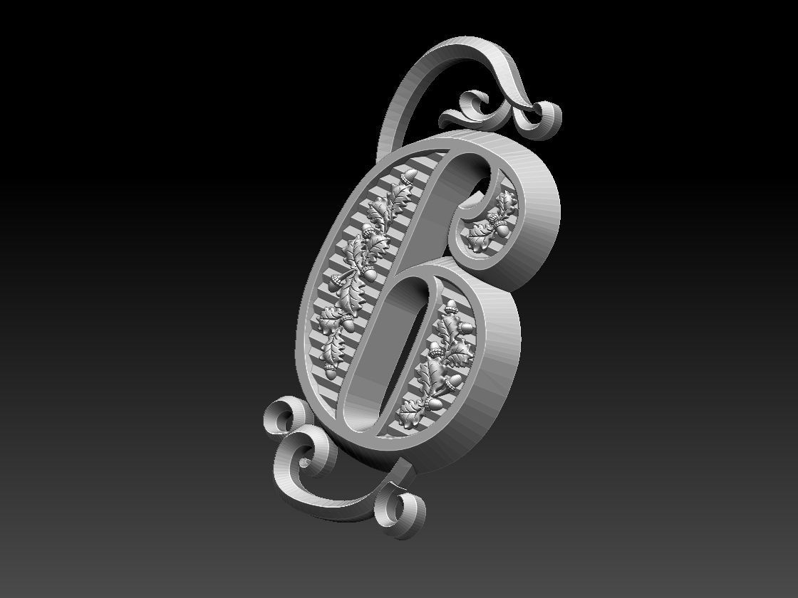 numbers number two 3D print model_65