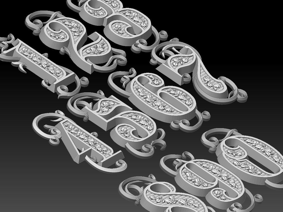 numbers number two 3D print model_5