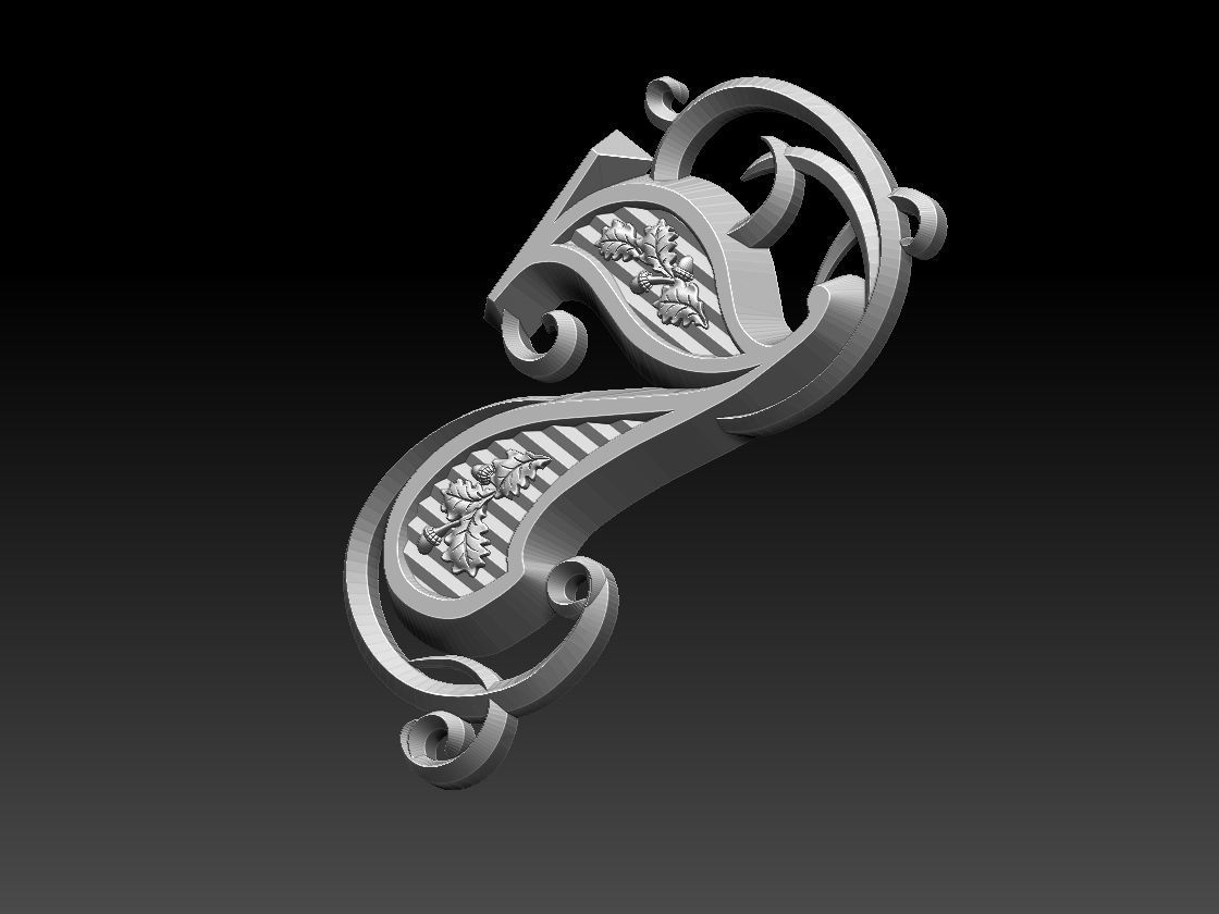 numbers number two 3D print model_48