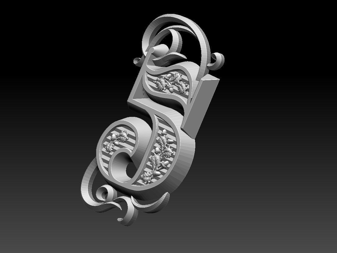 numbers number two 3D print model_33