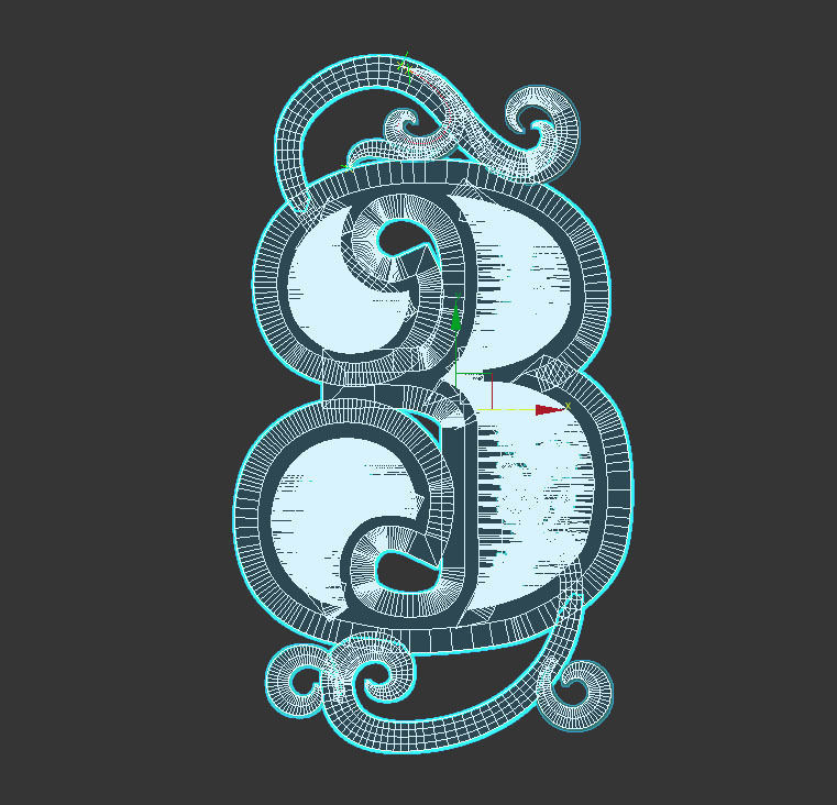 numbers number two 3D print model_28